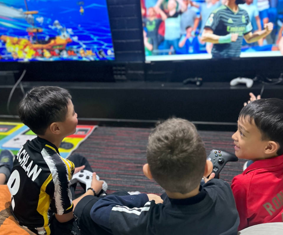 Kids playing games